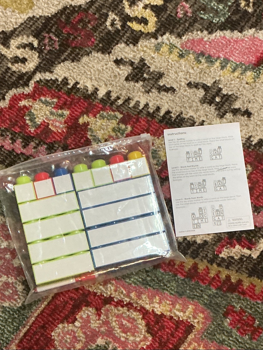 Dry Erase blocks educational